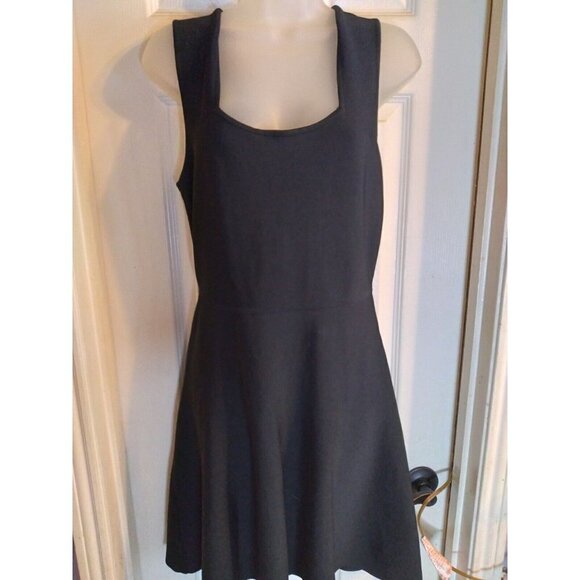 Bcbg Maxazria Dress Black Sleeveless Strapy Lined Back Sz L - Picture 3 of 11